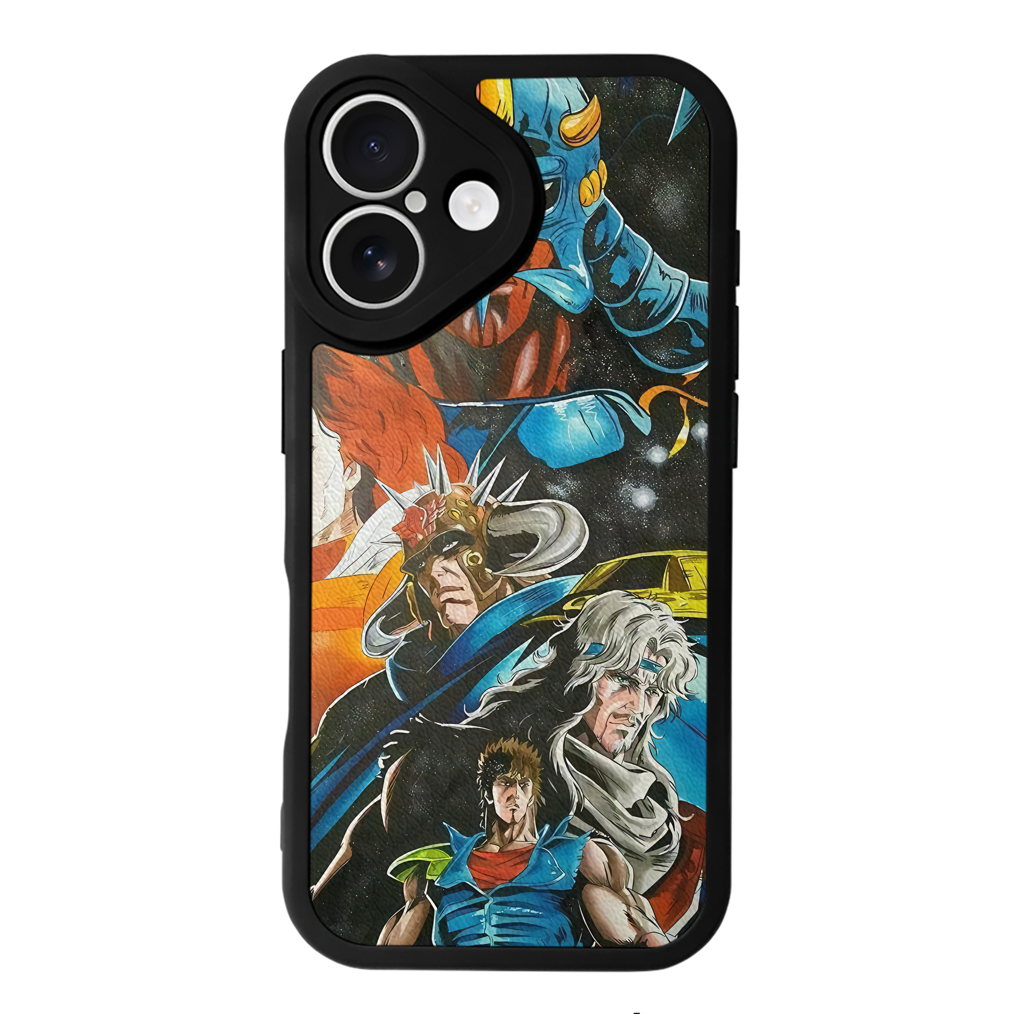 （画像用） 北斗の拳 Fist of the North Star 【iPhone 16シリーズ対応】シリコンスマホケース（レザー調） 材質：シリコン